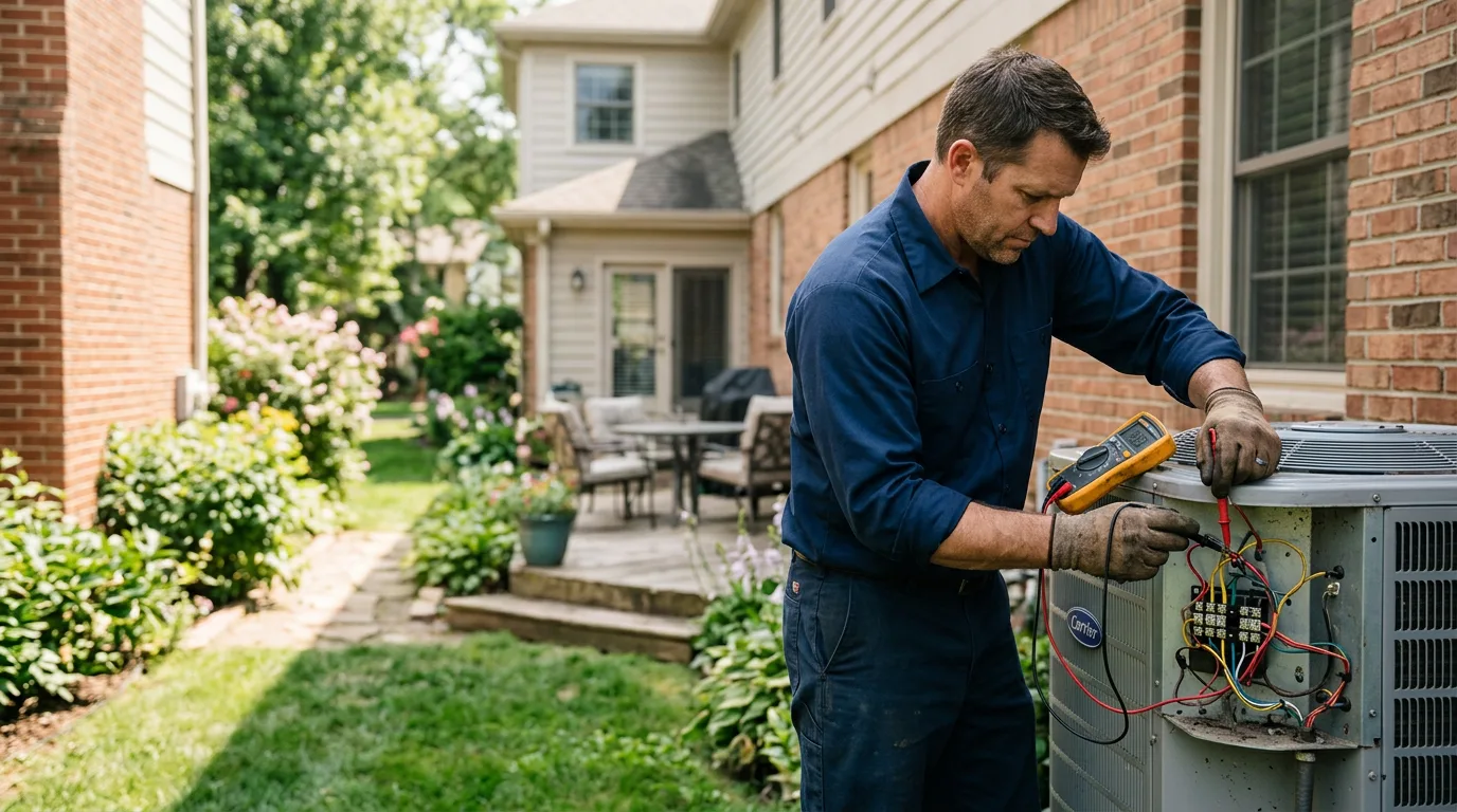HVAC technician working near Womelsdorf, PA